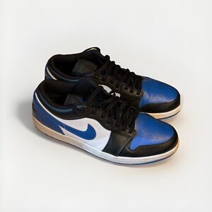 Nike Air Jordan 1 Retro Low Alternate Royal Toe White/Royal Blue/Black- Size 11M
